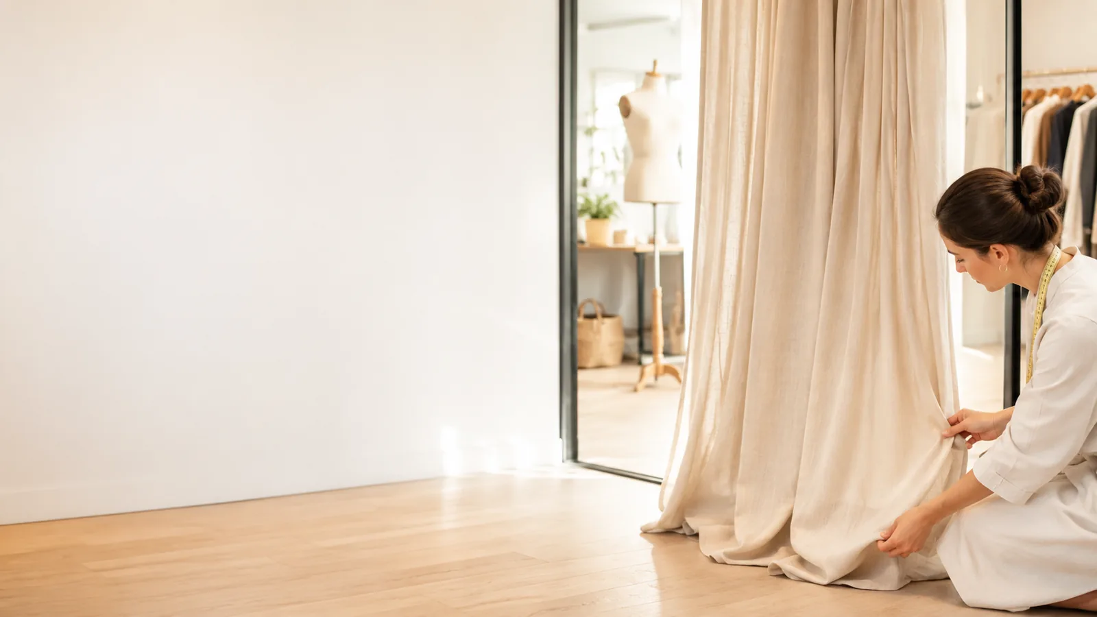 Retouche de rideaux et ajustement sur mesure