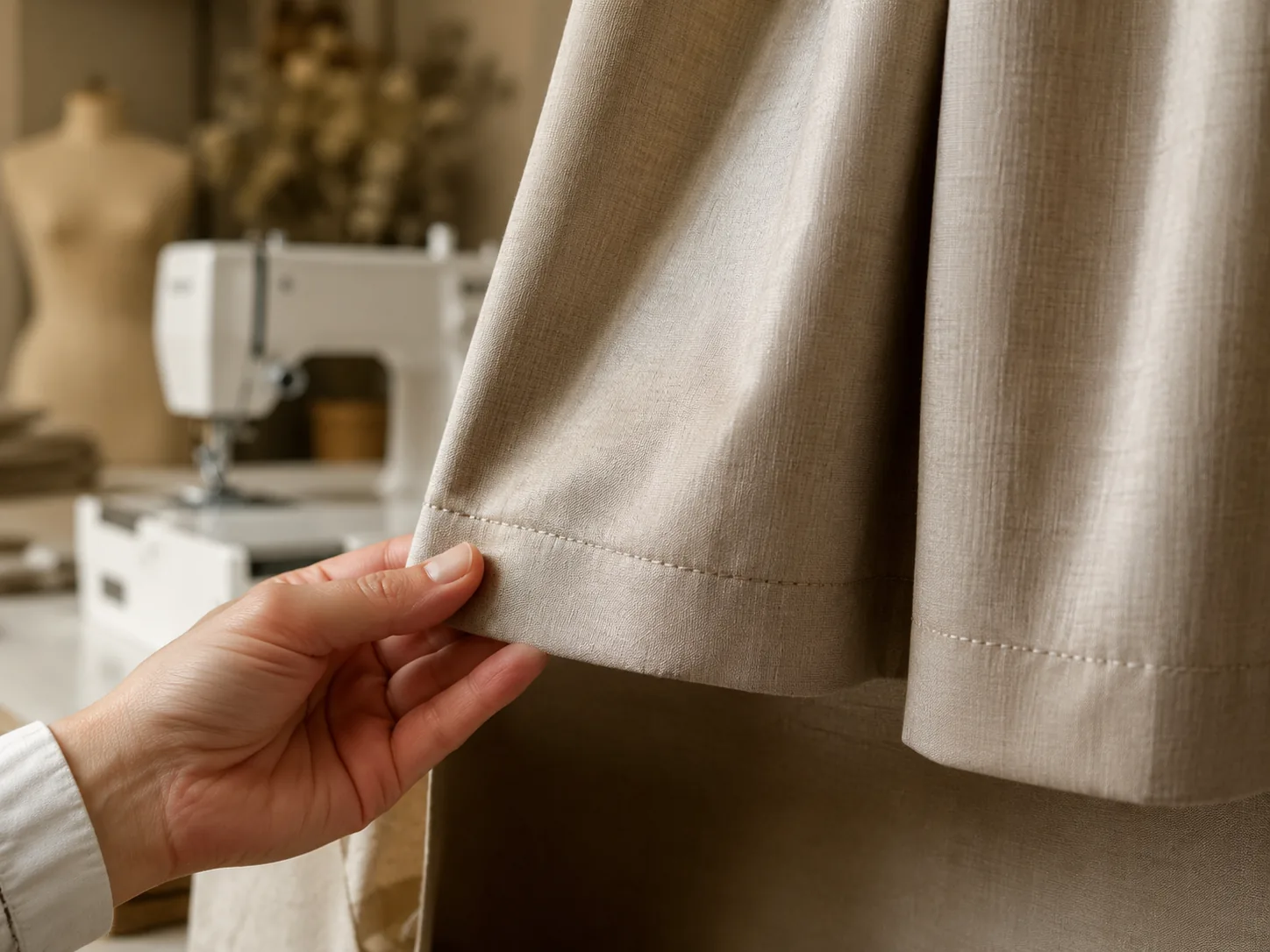 Ourlet de rideau chez Retoucherie Misha